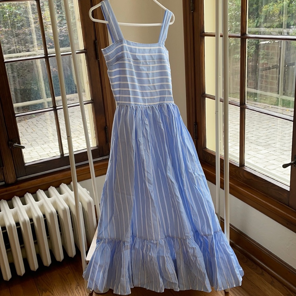 Blue midi sundress